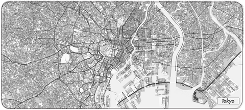 Keebmonkey City Desk Mat V3