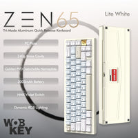 WOBKEY Zen 65 Quick Release Tri-Mode Mechanical Keyboard