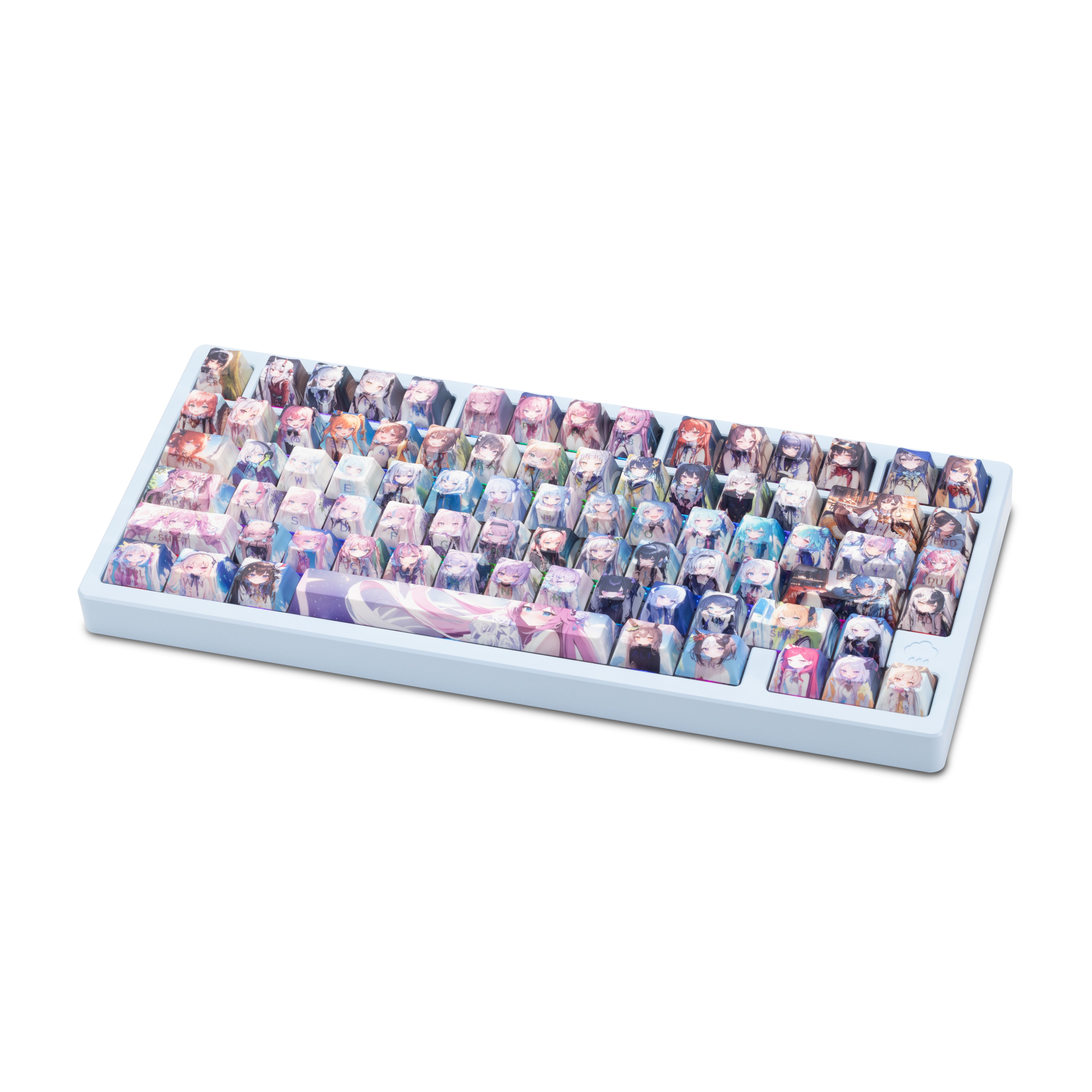 Kawaii Cute Girl Custom Anime Keycaps