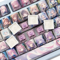 Kawaii Cute Girl Custom Anime Keycaps