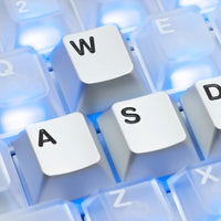 KIBU CNC Aluminum WASD Gaming Keycaps (Includes ESC, Spacebar & Enter)