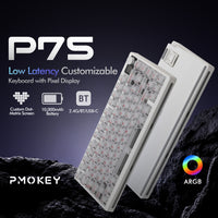 KEEBMONKEY x PMO P75 Transparent 75% Mechanical Keyboard with Knob