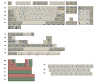 [PBT.FUN-0001] ELE.WORKS 9009 Keycaps with Greek Legends In Stock Run