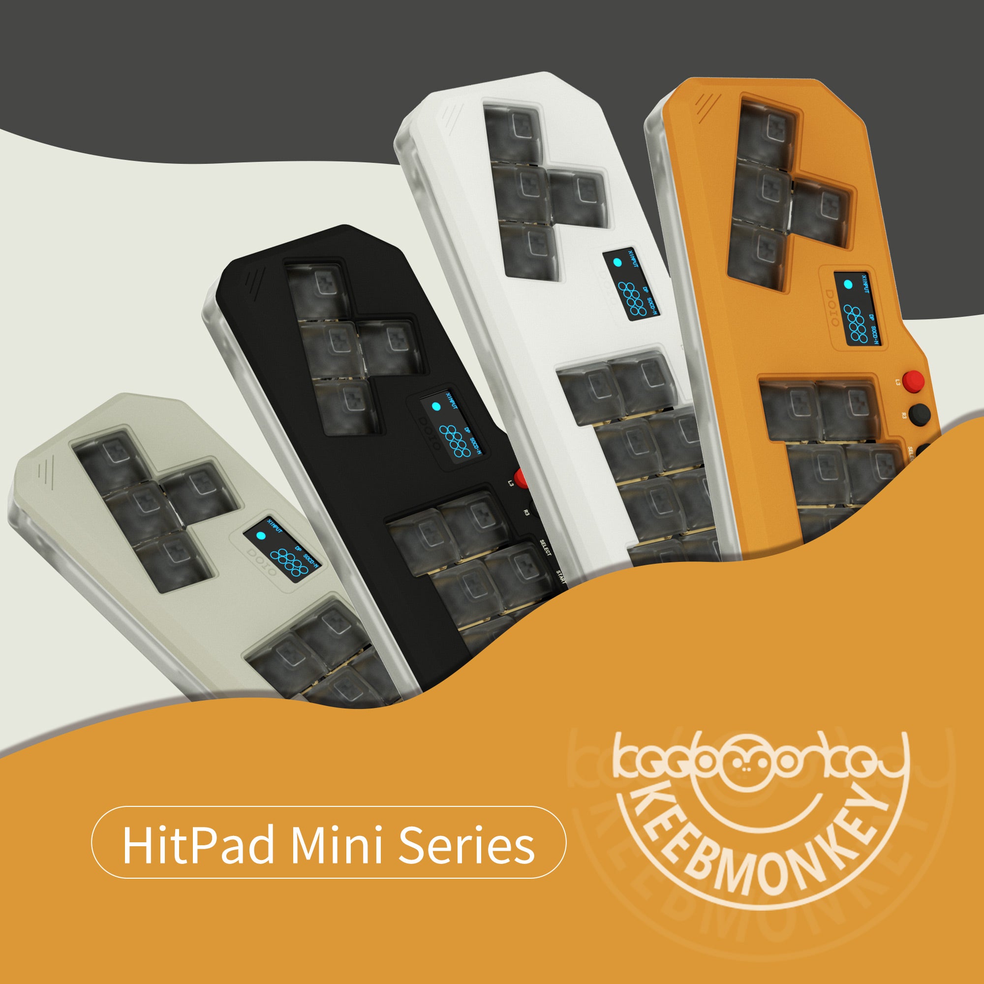 Keebmonkey DOIO Hitpad Mini Series Leverless Gaming Controller