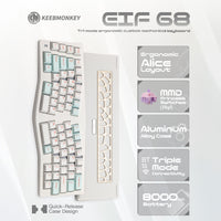 MMD Alice EIF68 Quick Release Tri-Mode Layout Aluminum Keyboard