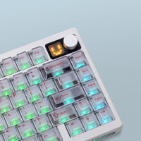 KEEBMONKEY x PMO P75 Transparent 75% Mechanical Keyboard with Knob