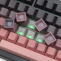 KEEBMONKEY x PMO P75 Transparent 75% Mechanical Keyboard with Knob
