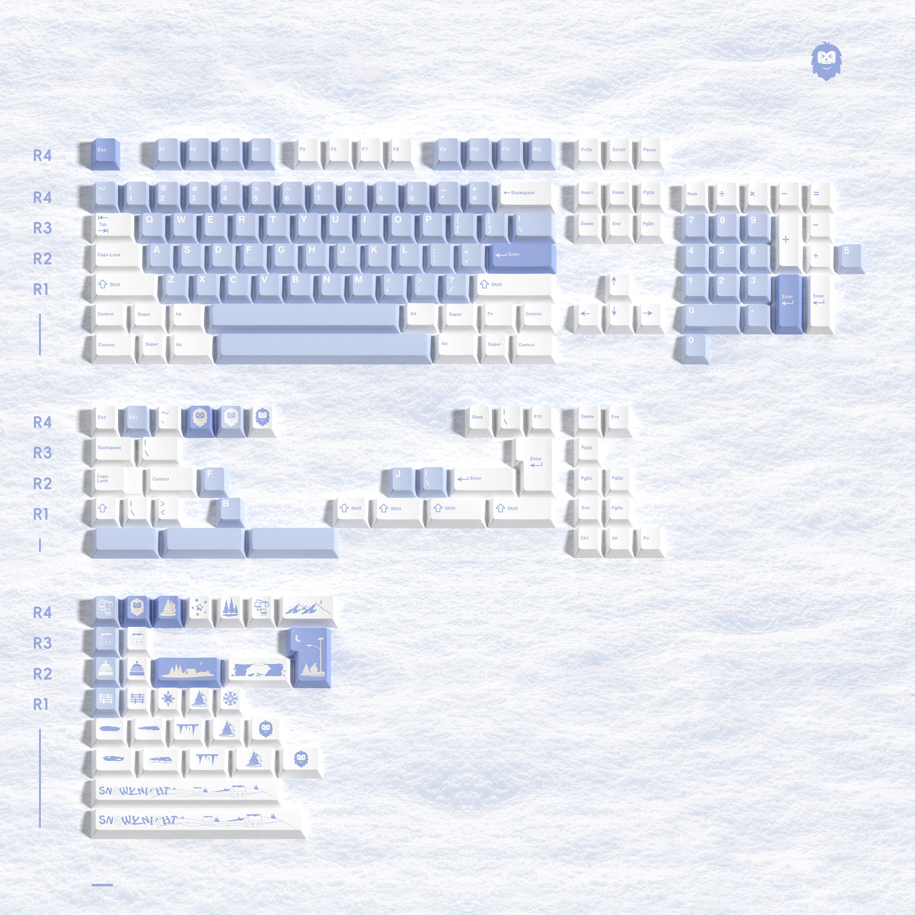 Lumokeys Winter Keycaps Set