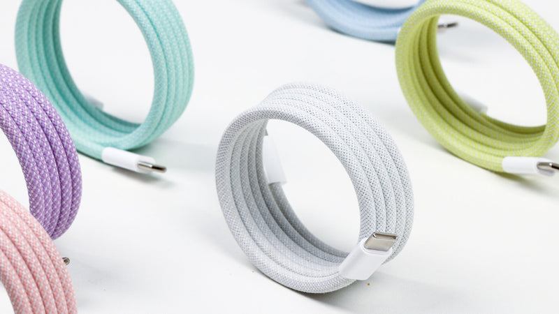The ReCoil Cable - Magnetic Re-Coiling Meets 100W Charging Speed & Macaron Aesthetics