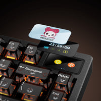 PMOKEY GP75 Hall Effect Wired Gaming Keyboard with Quick-Release Structure & Color Display