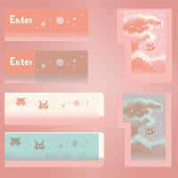 MOMOKA Pixel Ocean Dumbo Octopus Keycaps