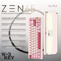 WOBKEY Zen 65 Quick Release Tri-Mode Mechanical Keyboard