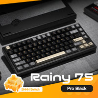 WOBKEY Pro Black Keyboard（Silent SHHH Switch keyboard）