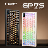 PMOKEY GP75 Hall Effect Wired Gaming Keyboard with Quick-Release Structure & Color Display