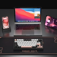 PMOKEY Wave 75 CNC Aluminum Quick Release Tri-Mode Gaming Keyboard with QMK/VIA