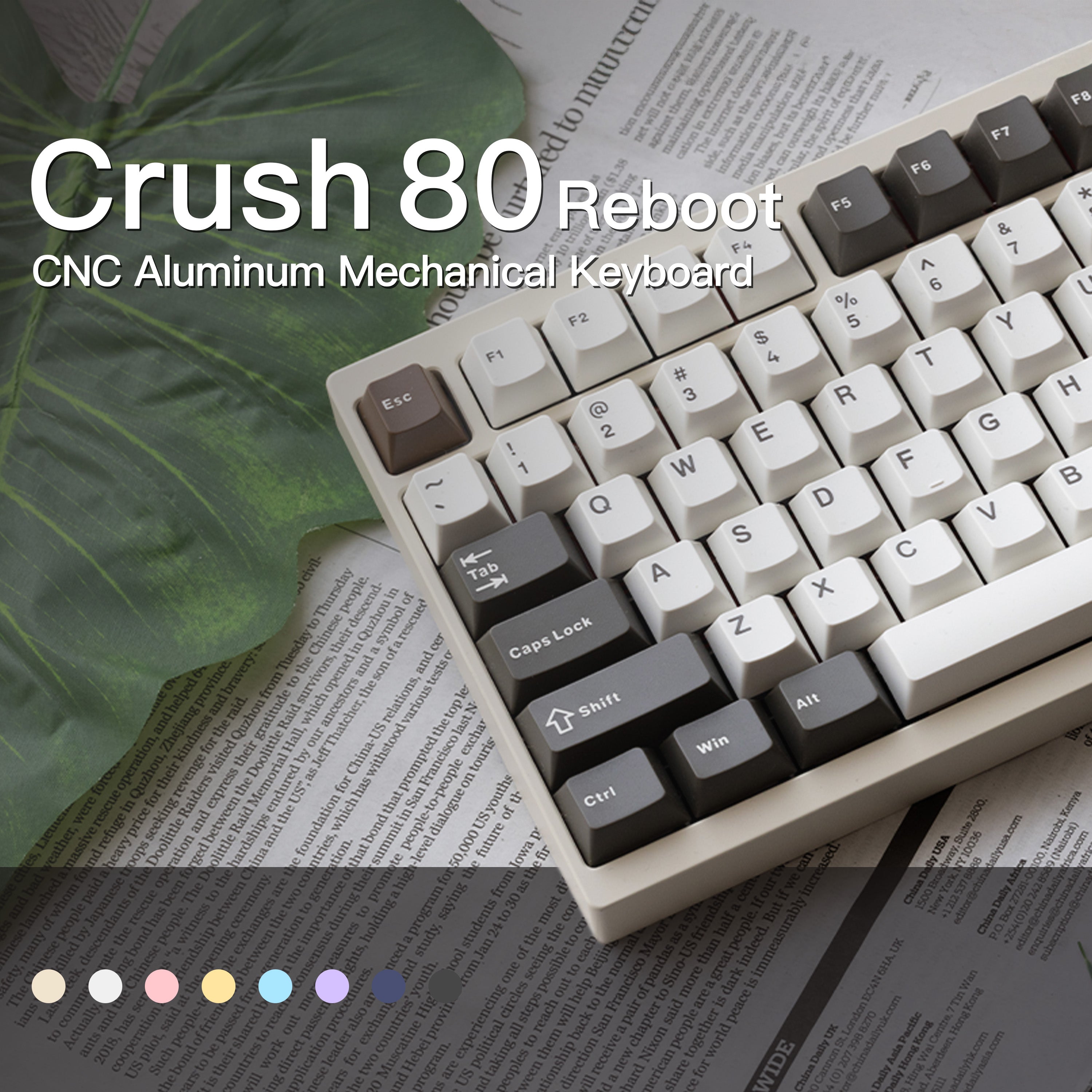 WOBKEY Crush 80 Reboot Tri-Mode Quick Release Gaming Keyboard