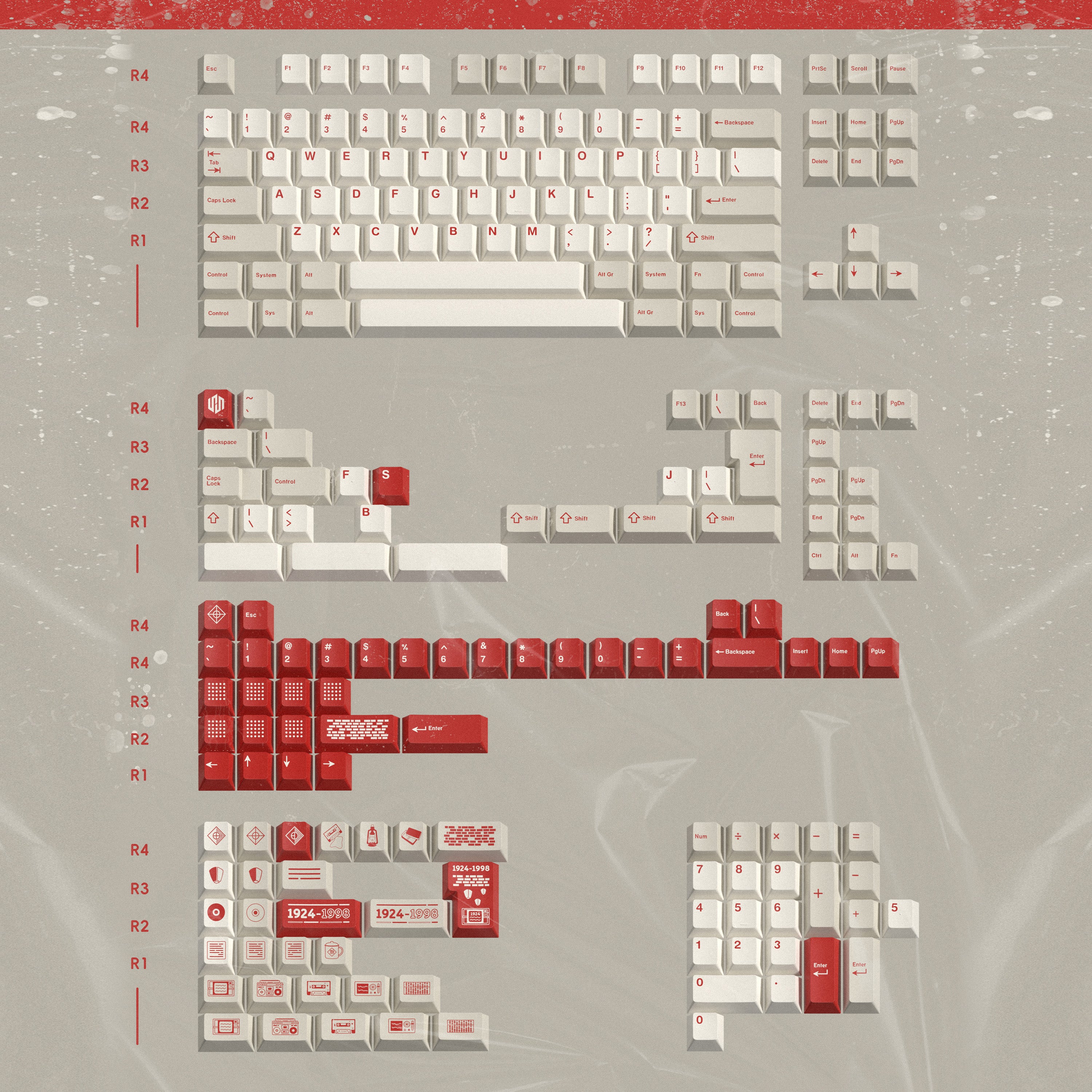 Lumokeys Resurgent Flood Keycap Set