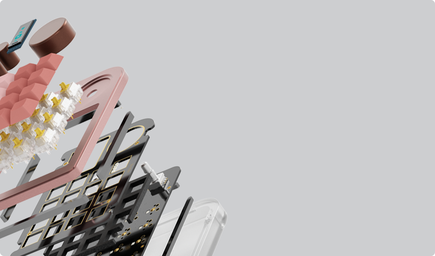 Stable, comfortable keystrokes