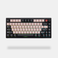 KEEBMONKEY x PMO P75 Transparent 75% Mechanical Keyboard with Knob
