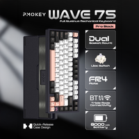 PMOKEY Wave 75 CNC Aluminum Quick Release Tri-Mode Gaming Keyboard with QMK/VIA