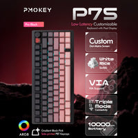 KEEBMONKEY x PMO P75 Transparent 75% Mechanical Keyboard with Knob