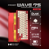 PMOKEY Wave 75 CNC Aluminum Quick Release Tri-Mode Gaming Keyboard with QMK/VIA