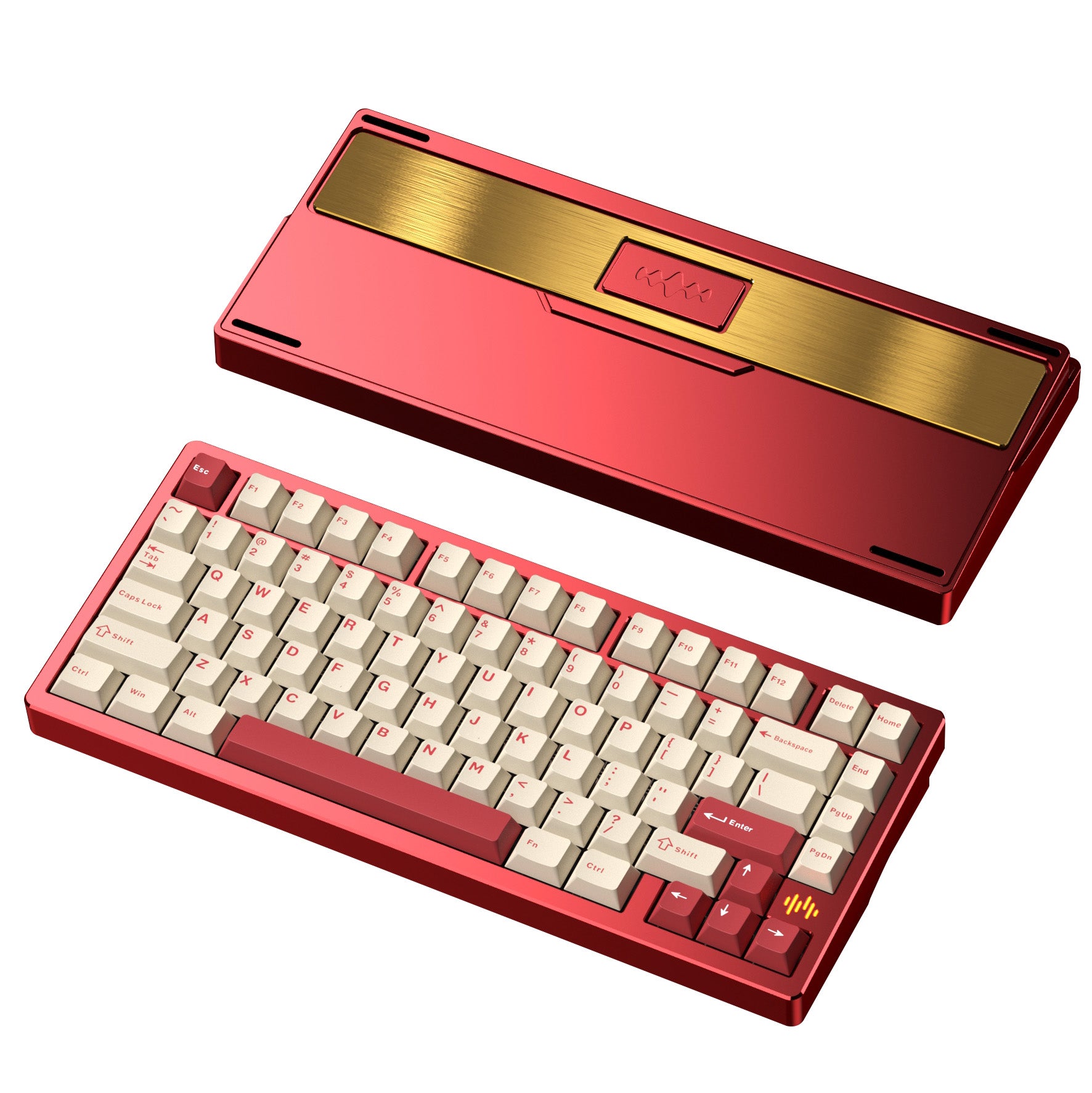 PMOKEY Wave 75 CNC Aluminum Quick Release Tri-Mode Gaming Keyboard
