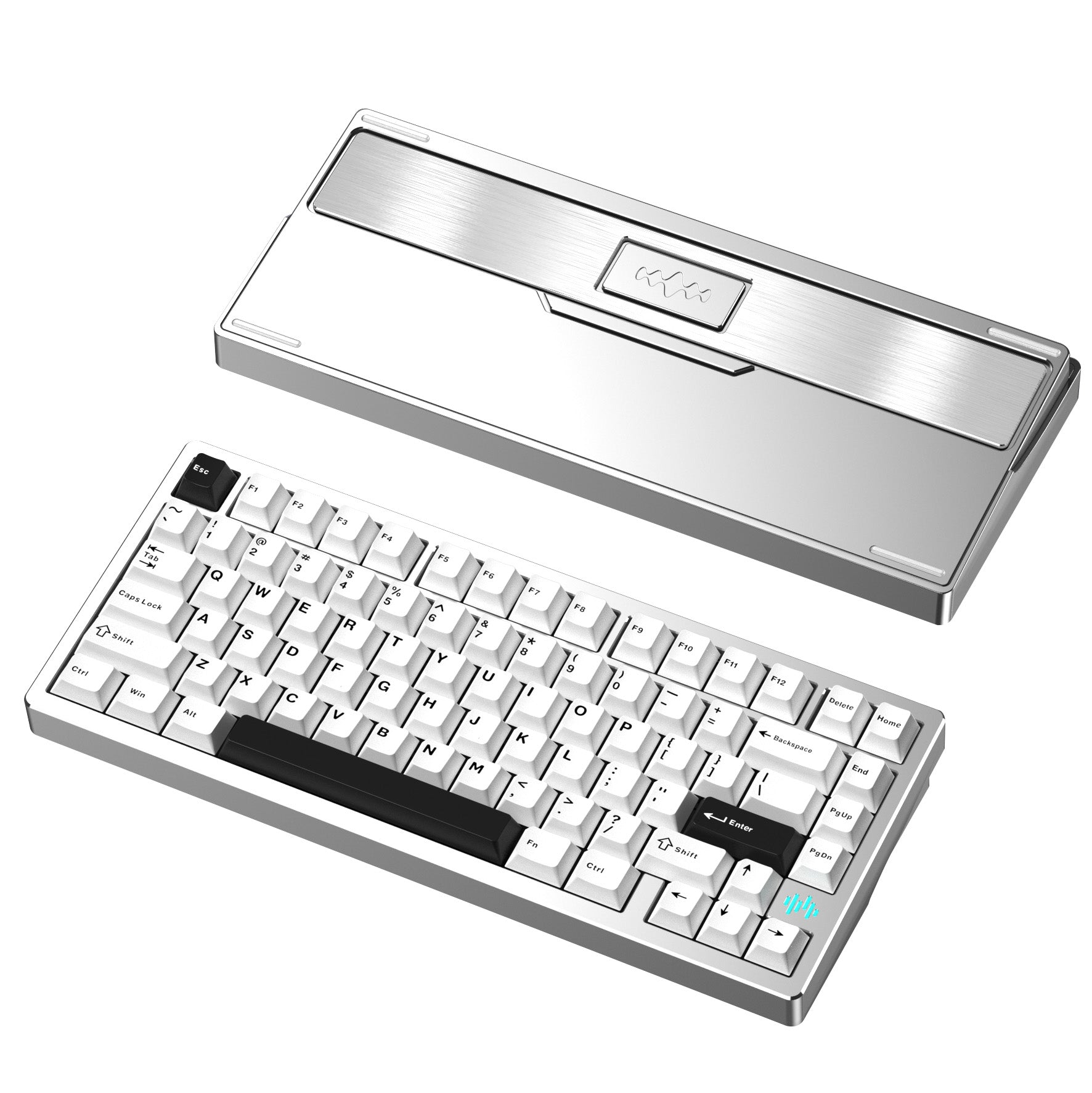 PMOKEY Wave 75 CNC Aluminum Quick Release Tri-Mode Gaming Keyboard