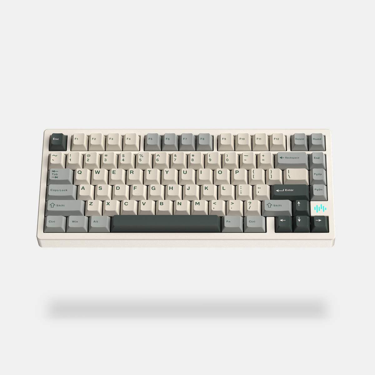PMOKEY Wave 75 CNC Aluminum Quick Release Tri-Mode Gaming Keyboard wit ...