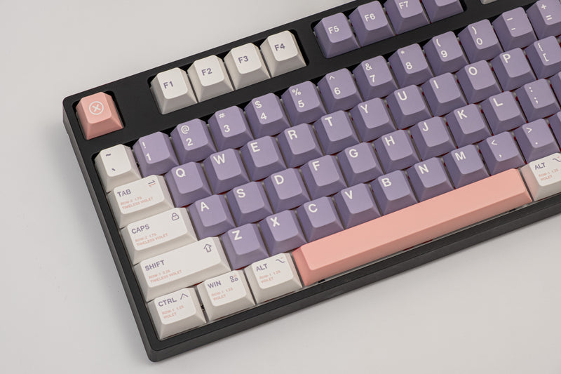 Keebmonkey Timeless Violet Cherry Profile Keycap Set