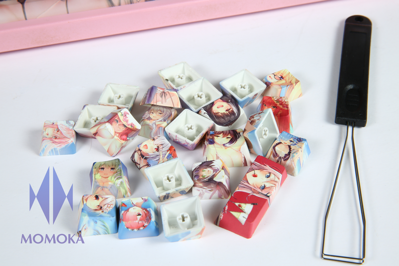 MOMOKA Anime Keycaps OEM Profile Ahegao Keycaps