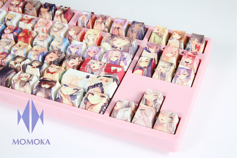 MOMOKA Anime Keycaps OEM Profile Ahegao Keycaps