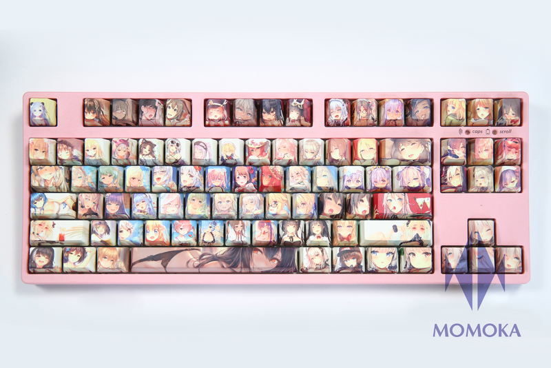 MOMOKA Anime Keycaps OEM Profile Ahegao Keycaps