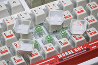 Keytok Morse Keycap Set Semi-transparent Keycap 121-Keys