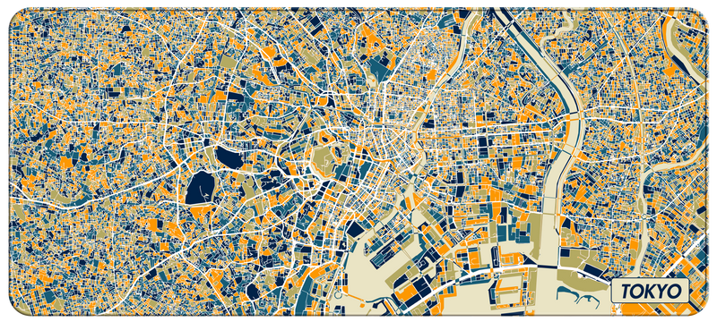 NANAMI DESIGN City Map Desk Mats