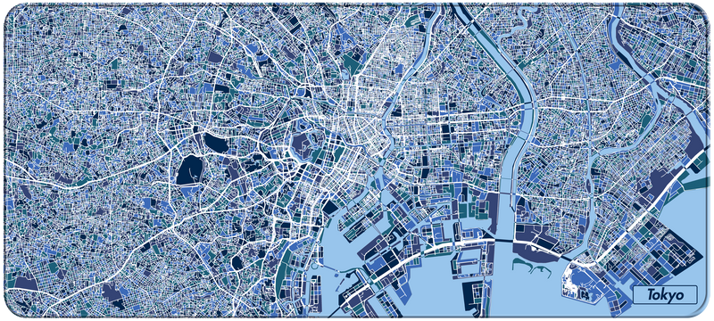 NANAMI DESIGN City Map Desk Mats Gen.2