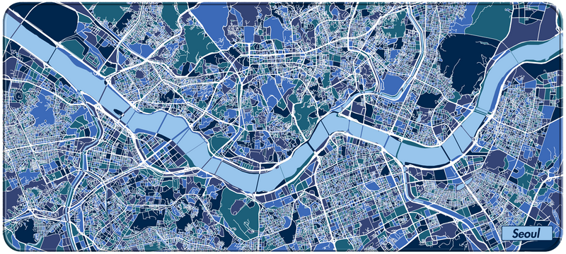 NANAMI DESIGN City Map Desk Mats Gen.2