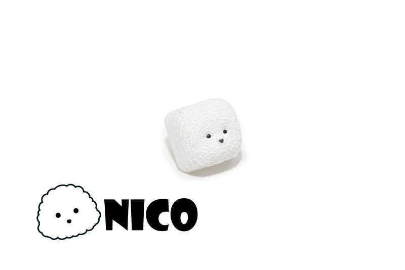 Nico Artisan Keycap: A Bichon Frisé Artisan Keycap