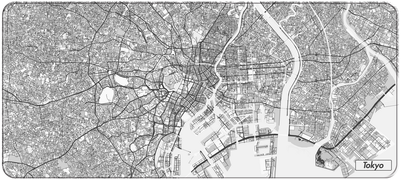 NANAMI DESIGN City Map Desk Mats Gen.2