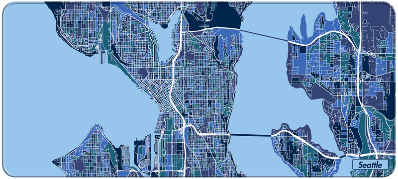 NANAMI DESIGN City Map Desk Mats Gen.2
