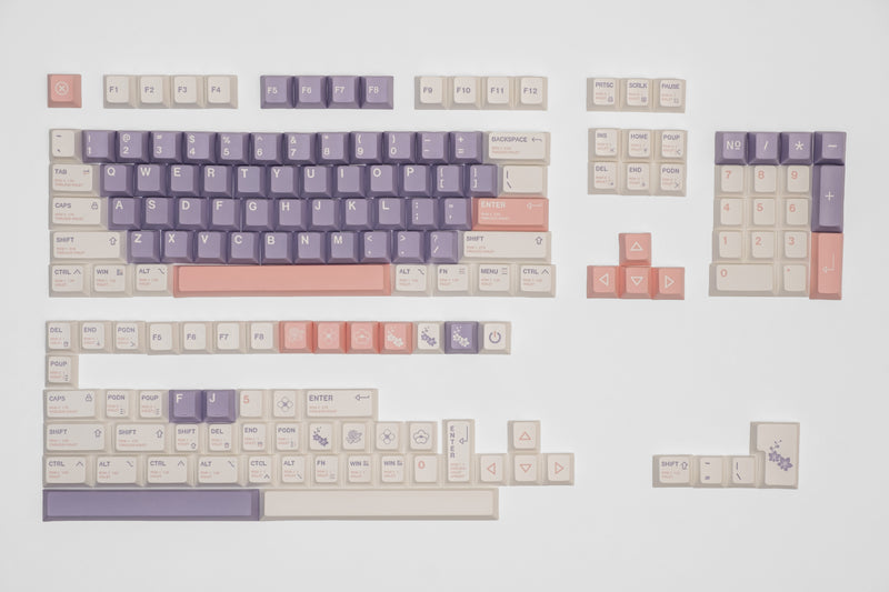 Keebmonkey Timeless Violet Cherry Profile Keycap Set