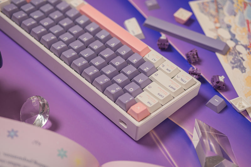 Keebmonkey Timeless Violet Cherry Profile Keycap Set