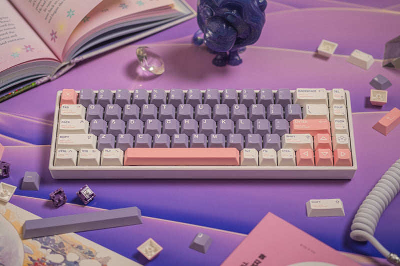 Keebmonkey Timeless Violet Cherry Profile Keycap Set