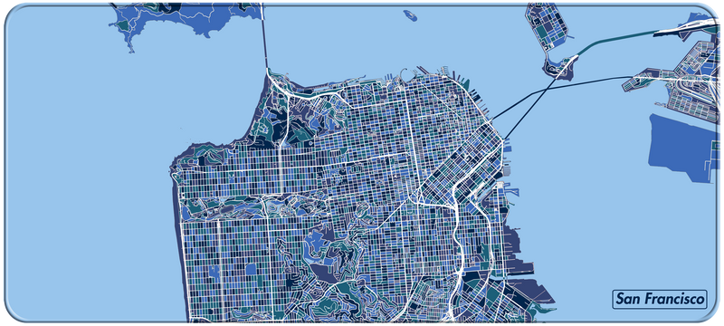 NANAMI DESIGN City Map Desk Mats Gen.2