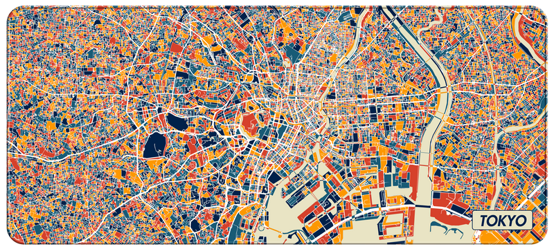 NANAMI DESIGN City Map Desk Mats