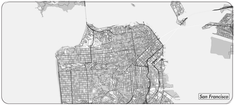 NANAMI DESIGN City Map Desk Mats Gen.2