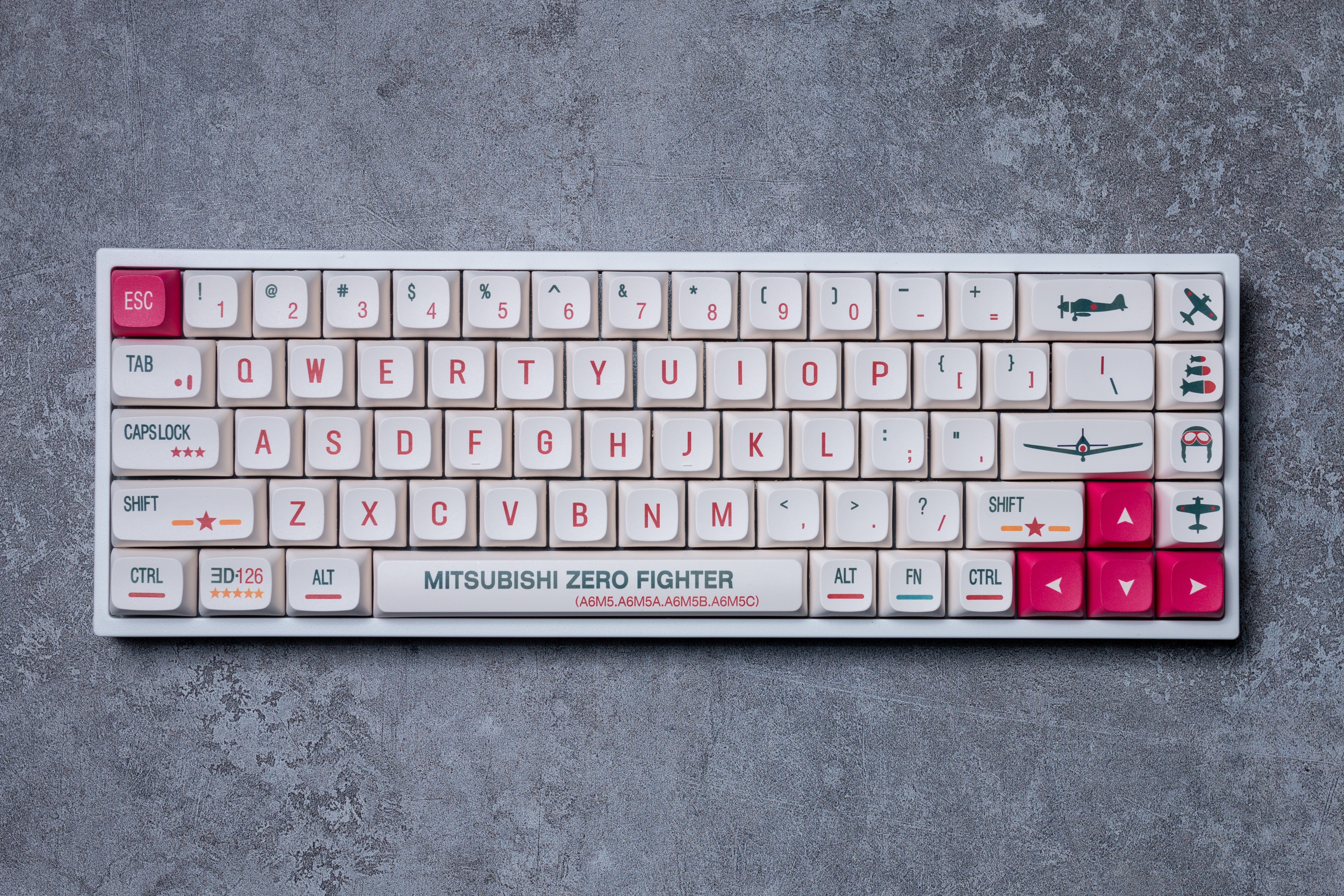 Mitsubishi Zero Fighter XDA Keycaps