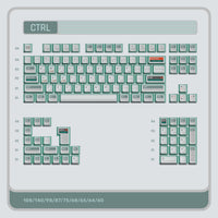Keytok CTRL Semi-Transparent Keycap Set